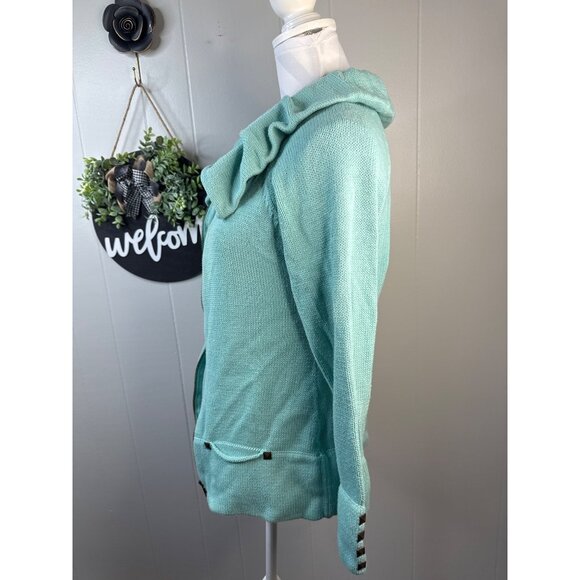 Cheryl Nash Windridge Womens Mint Green Sweater & Tank Top Set - Picture 2 of 8